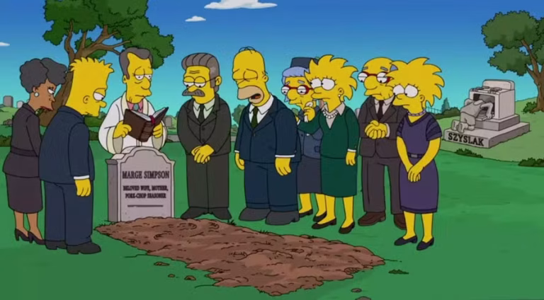 Marge morre em episódio final de ‘Os Simpsons’, e fãs reagem